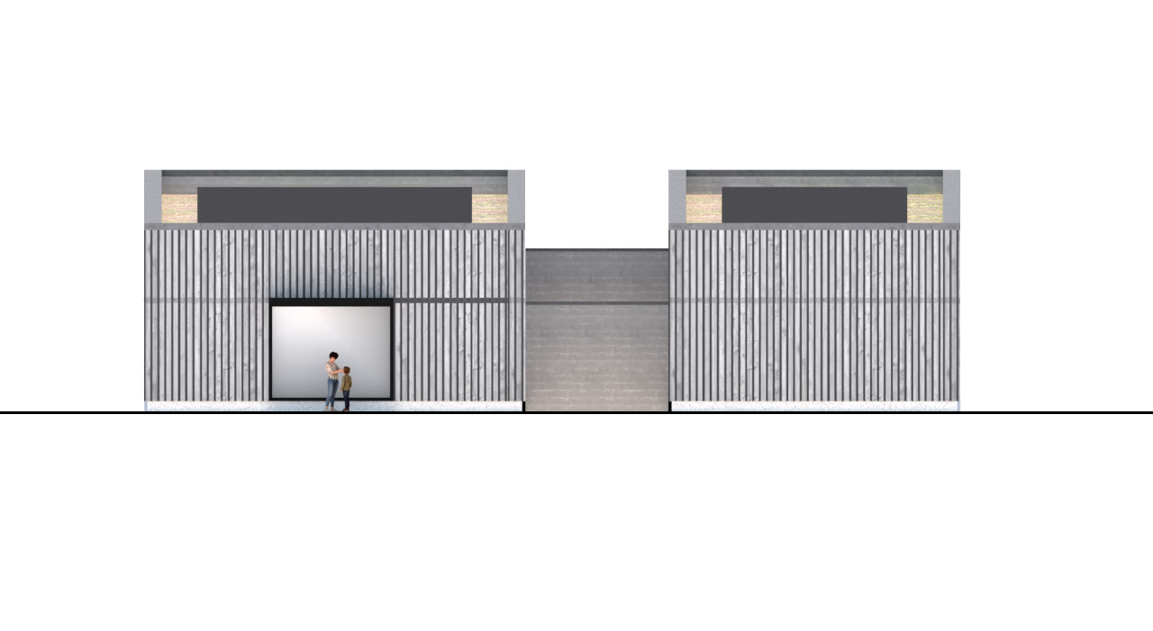 Obecní stodola se sportovištěm