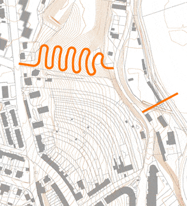 Propojení pro pěší mezi Lesnou a Svitavou, Brno